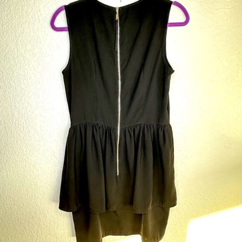 H&M Peplum Black dress Sleeveless Sz 12 - Picture 2 of 9